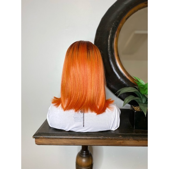 Orange Ombre Hair Wig - Picture 4 of 6